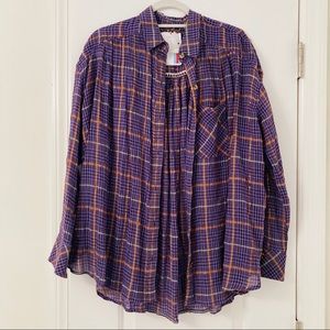 Free People Break My Stride Checked Shirt
